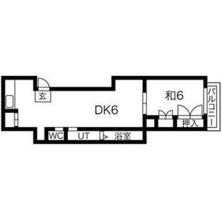 DMチェリー6.5【303号室】の間取り
