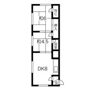松栄コーポ【15号室】の間取り