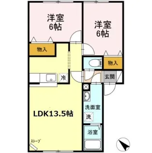 ハイマート手稲【201号室】の間取り