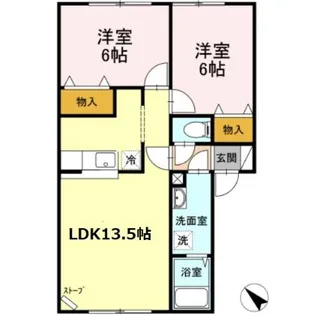 ハイマート手稲【201号室】の間取り