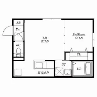 シティアヴェニュー発寒【401号室号室】の間取り