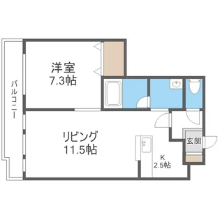 カールトン山の手【1階】の間取り