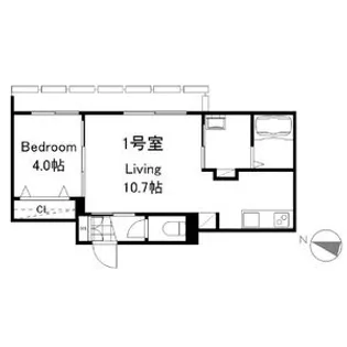 リーサ苗穂駅前【1階】の間取り