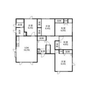 エンドレス西野【3階】の間取り