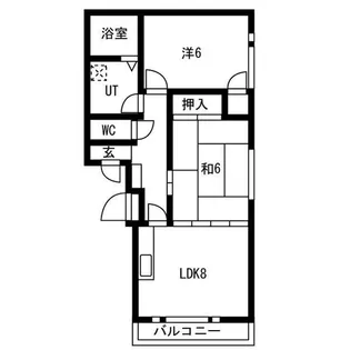 スカイテラス ヒロ【202号室】の間取り