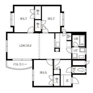 ラビリンス山の手【0203号室】の間取り