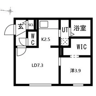 BELLISSIMO HASSAMUCHUO(ベリッシモハッサム【1階】の間取り