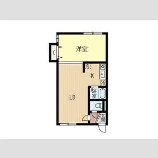 1Rの間取り画像