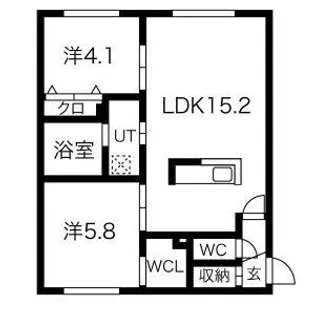 ONE STAGE琴似 (ワンステージコトニ) 確保近隣【4階】の間取り