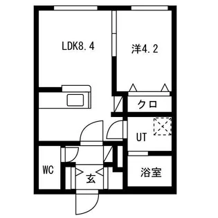 DOMANI医大前(ドマーニイダイマエ)【3階】の間取り