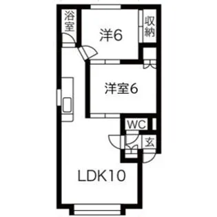 ウエストパレス【3階】の間取り