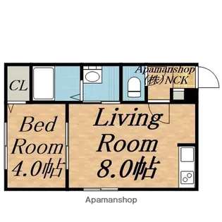 ラフィーネ発寒南【3階】の間取り