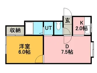 INFINI BONHEUR MIYANOSAWA【2階】の間取り