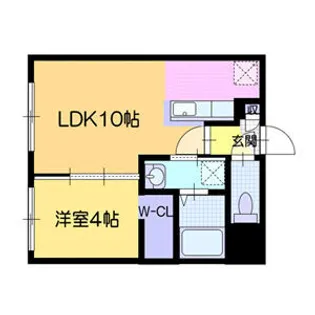 オルセーフラット西町南【2階】の間取り