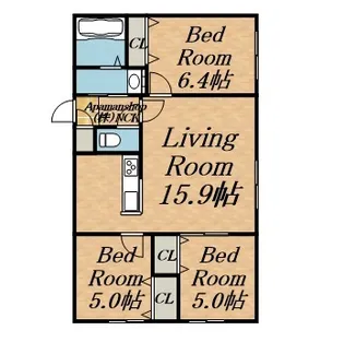 ENZO【3階】の間取り