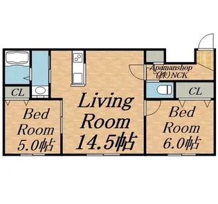 ENZO【4階】の間取り