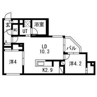 TERRACE SAKURA(テラスサクラ)【401号室】の間取り
