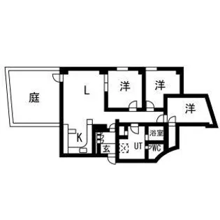 ノルド山の手【1階】の間取り