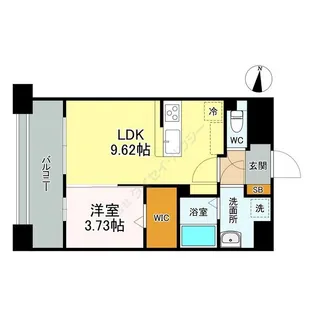 LIBTH桑園【4階】の間取り