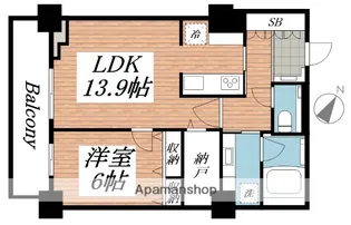 プレミスト琴似スカイクロスタワー【37階】の間取り