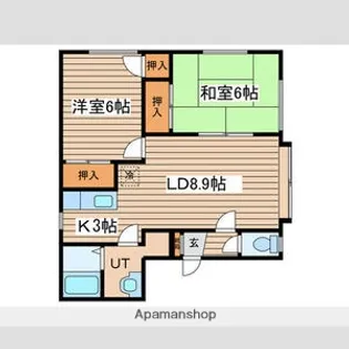 ハイフィールド【2階】の間取り