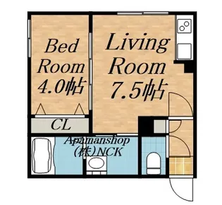 ラフィーネ西町【2階】の間取り