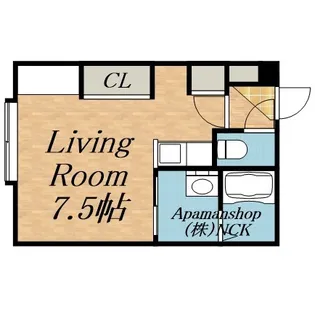 AQUA BLUE【405号室】の間取り