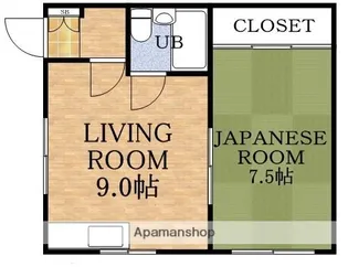 公園前ハウス【3階】の間取り