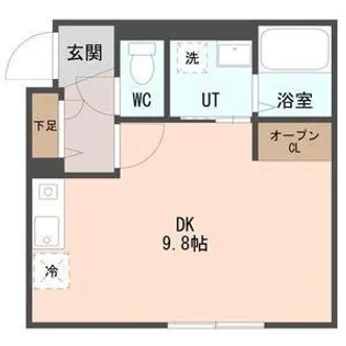 COFFRET(コフレ)西町北【4階】の間取り