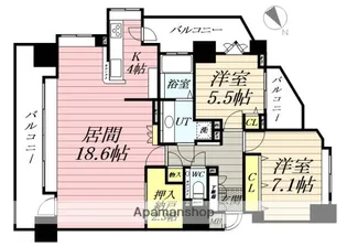 西28丁目シティハウス【801号室】の間取り