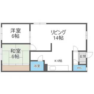 ハイツ54【201号室】の間取り