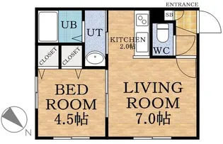 ル・グラン宮の沢【4階】の間取り