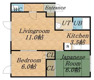 コートソアラ【1階】の間取り