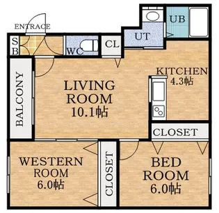 グランメール宮丘公園【2階】の間取り