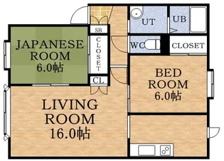 ルネサンス山の手A棟【3階】の間取り