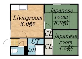 ヴィラ新川D【2階】の間取り