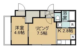 グランデルーシア手稲【0301号室】の間取り
