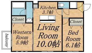 マンダリーノ【4階】の間取り