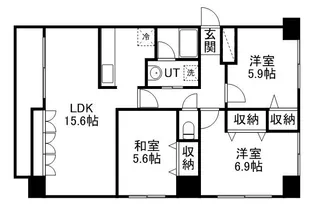 エスタシオンイカワⅢ【8階】の間取り