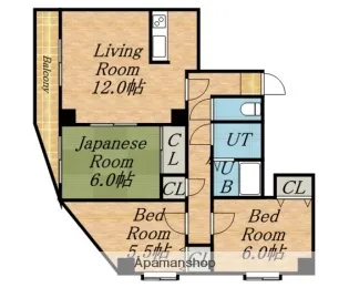 サンアイローヤル93【7階】の間取り