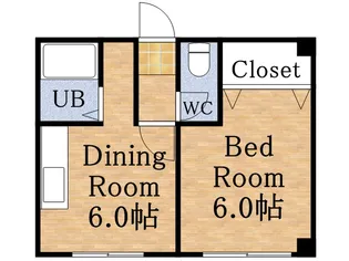 エヴァ八軒【3階】の間取り
