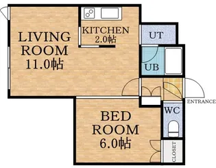 OMレジデンス山の手【2階】の間取り