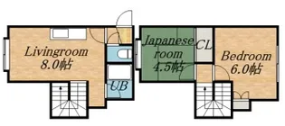 グレースハイム新川【106号室】の間取り