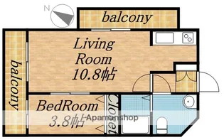 グランメール弘道舘第2【4階】の間取り