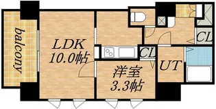 UURコート札幌北三条【13階】の間取り