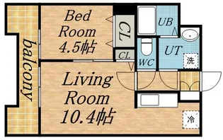 UURコート札幌北三条【5階】の間取り