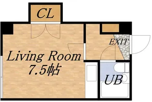 ホワイトビルA【00507号室】の間取り