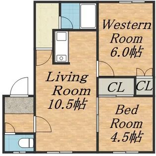 プラドール遠藤【2階】の間取り