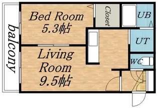 ピアチェーレ【3階】の間取り