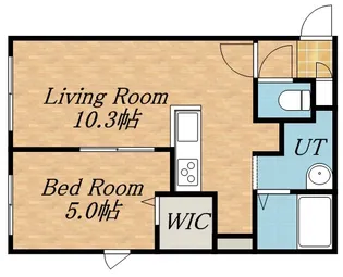 LA MERIDIAN WEST【202号室】の間取り